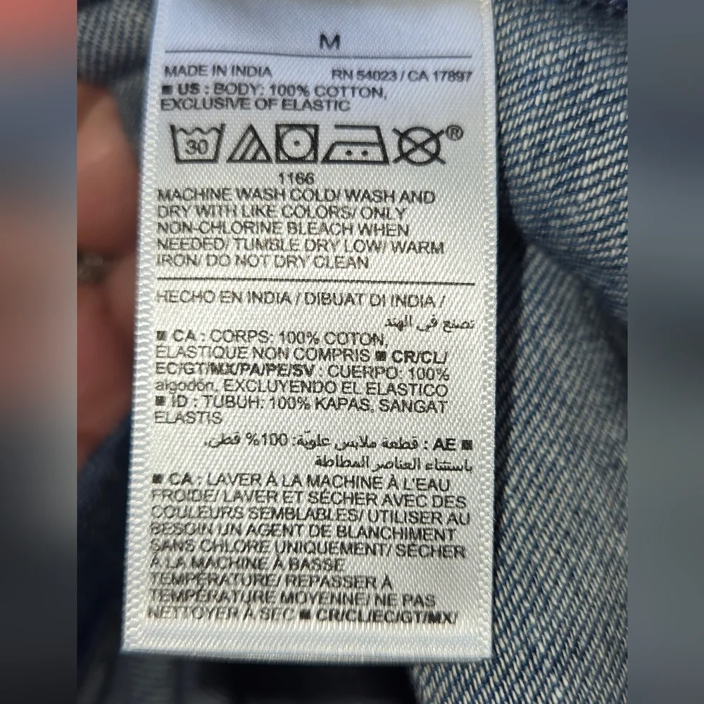 Old Navy Womens Medium Cotton Denim Long Dress - Picture 7 of 7